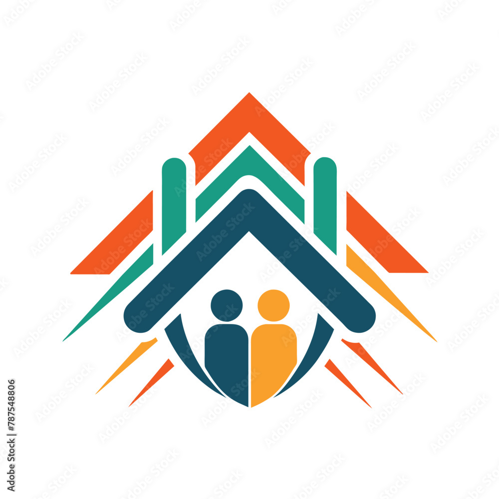A house filled with a smiling family enjoying time together, Generate a simple icon for a community initiative aimed at reducing homelessness A house filled with a smiling family enjoying time together, Generate a simple icon for a community initiative aimed at reducing homelessness