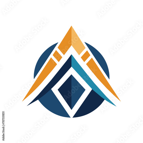 Abstract construction tools and elements in a logo design for a construction company, Use abstract elements to symbolize the precision and organization of accounting