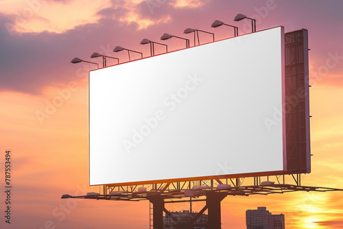 Highway billboard sign png mockup, transparent design