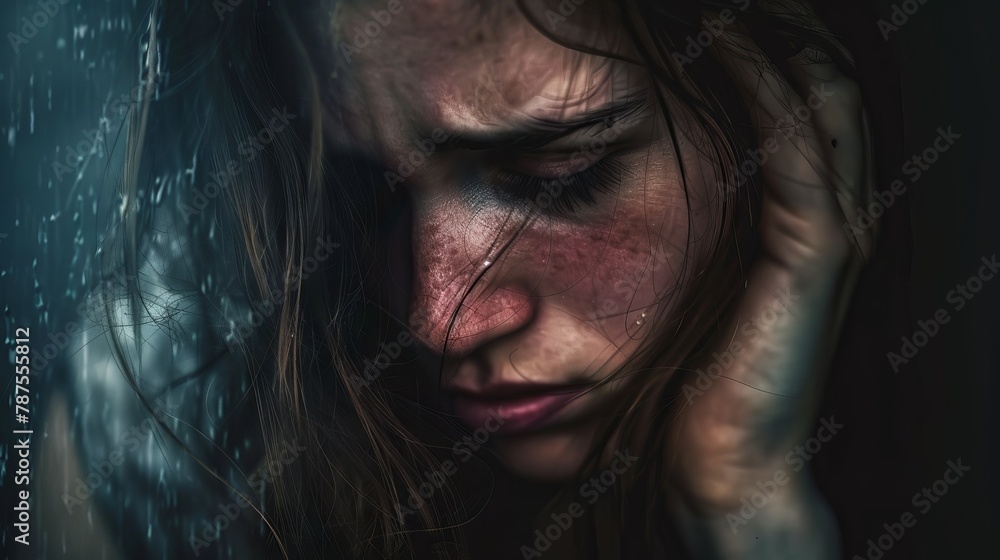 depression and loneliness concept portrait depression and loneliness concept portrait