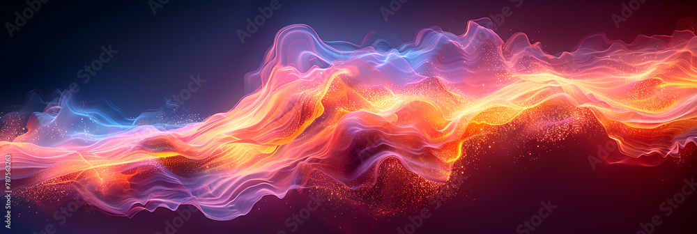 Abstract UV Ultraviolet Light Composition,
Abstract Technology Background with Dancing Atoms