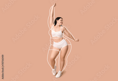 Body positive young woman i...