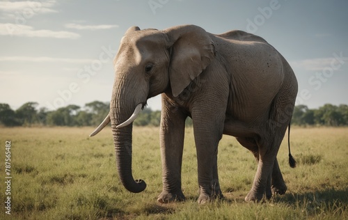 Safari Sentinels     Elephant Herd at Rest in African Wilderness