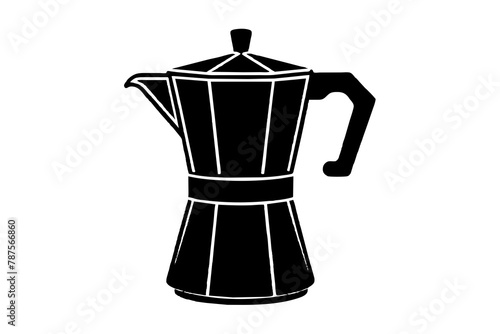 coffee maker vector silhouette illustration © Shiju Graphics