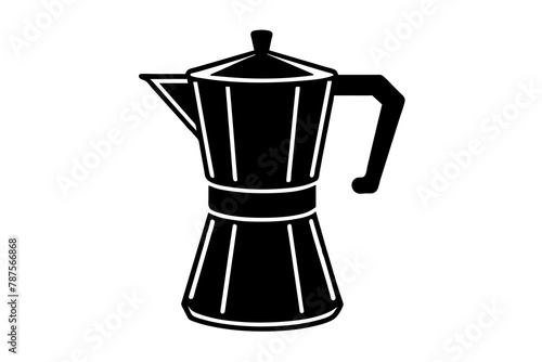 coffee maker vector silhouette illustration
