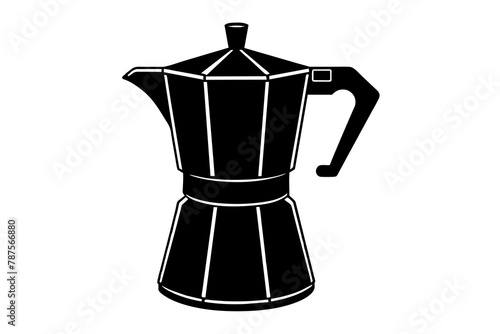 coffee maker vector silhouette illustration