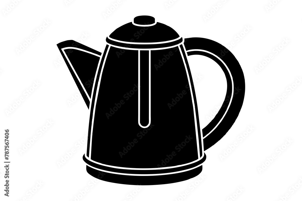 electric kettle vector silhouette illustration electric kettle vector silhouette illustration