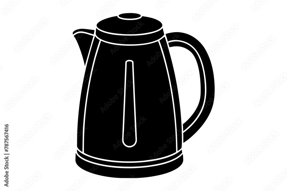 electric kettle vector silhouette illustration electric kettle vector silhouette illustration