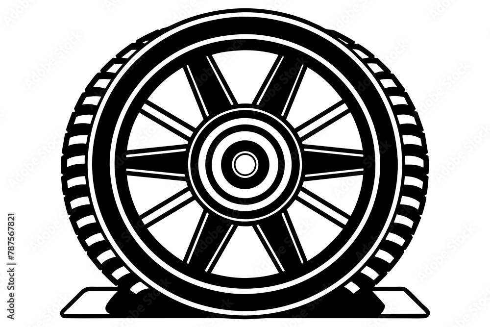 flywheel vector silhouette illustration flywheel vector silhouette illustration