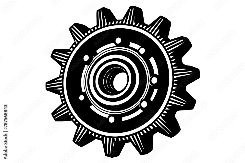 timing gear vector silhouette illustration timing gear vector silhouette illustration