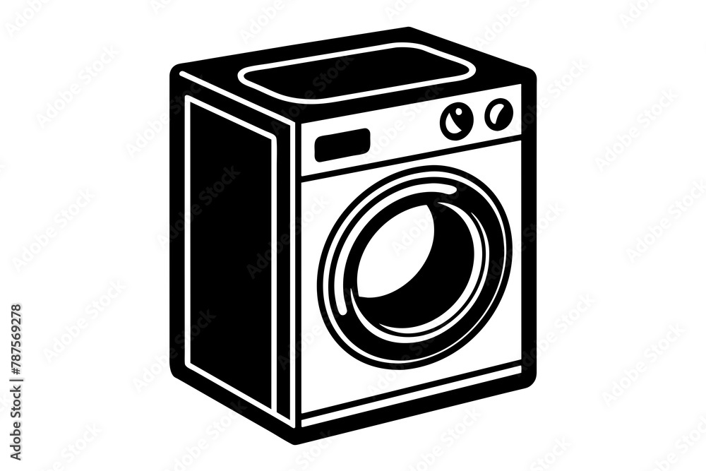 washing machine vector silhouette illustration washing machine vector silhouette illustration