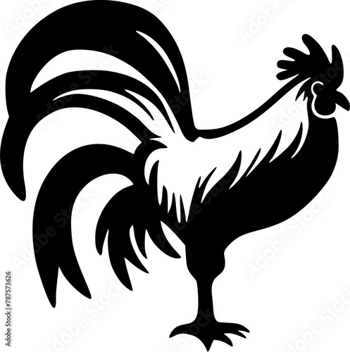 Design of rooster symbol
