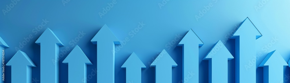 A series of bright blue arrows, each larger than the last, symbolizing ascending career levels, against a simple grey background with text space A series of bright blue arrows, each larger than the last, symbolizing ascending career levels, against a simple grey background with text space