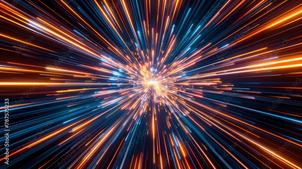 A Starburst Pattern In Orange And Blue, Hd Background Images A Starburst Pattern In Orange And Blue, Hd Background Images