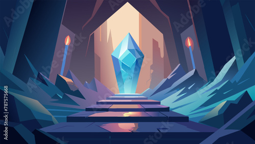 In the depths of the earth lies a crystalladen wonderland where the walls sparkle with an otherworldly glow and the air is thick with the sweet
