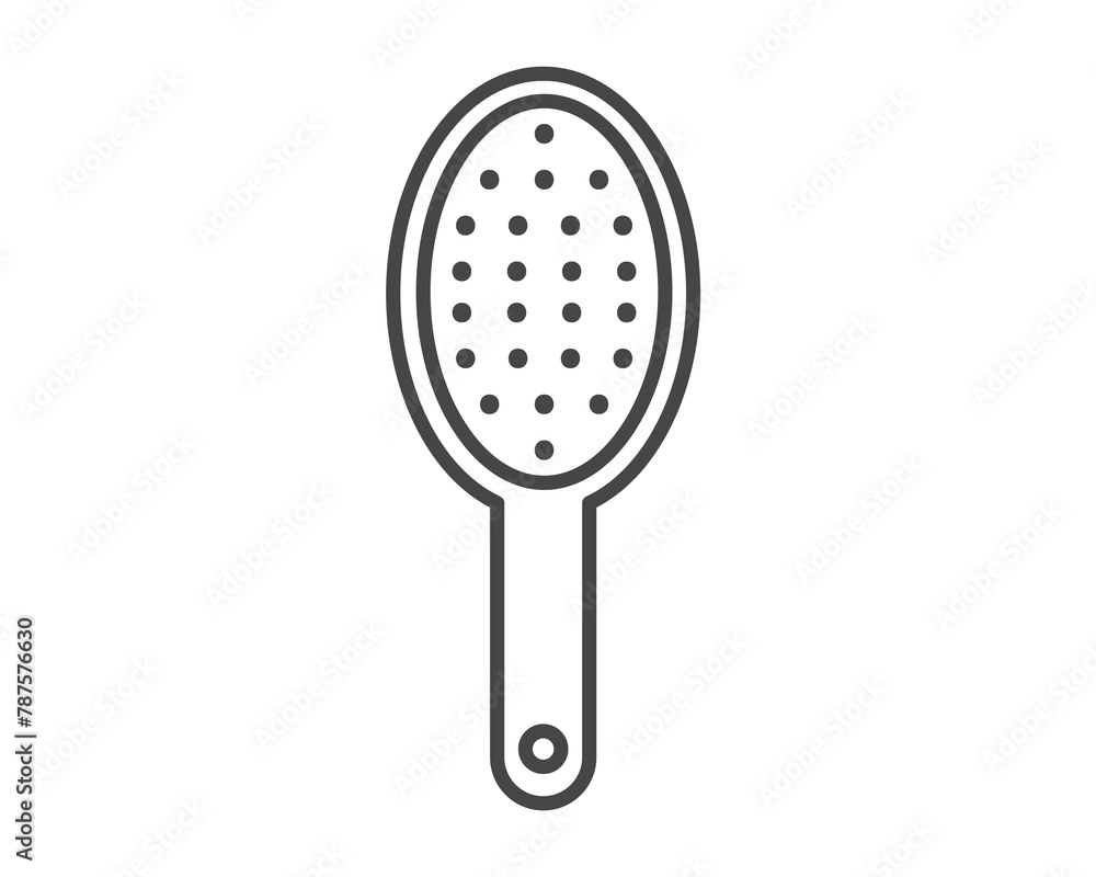 Makeup and Cosmetics related line. linear Vector graphic icons beauty and cosmetics in the form hair combs for massage or darsonval procedures. Outline signs and symbols. Makeup and Cosmetics related line. linear Vector graphic icons beauty and cosmetics in the form hair combs for massage or darsonval procedures. Outline signs and symbols.