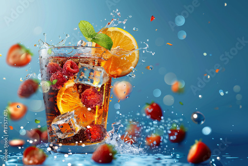 fruit juice splash