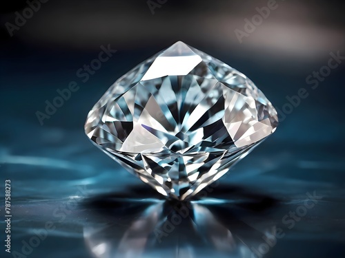 diamond on black background