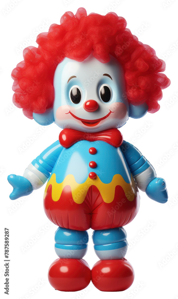 PNG Clown cute toy white background. PNG Clown cute toy white background.