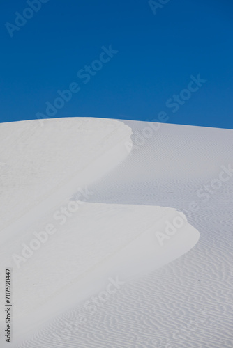Sand dunes at White Sands National Park  New Mexico