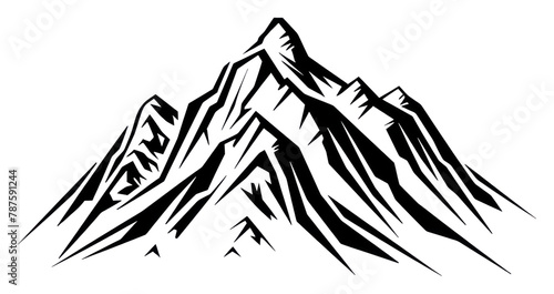 PNG Mountain drawing nature sketch. #787591244
