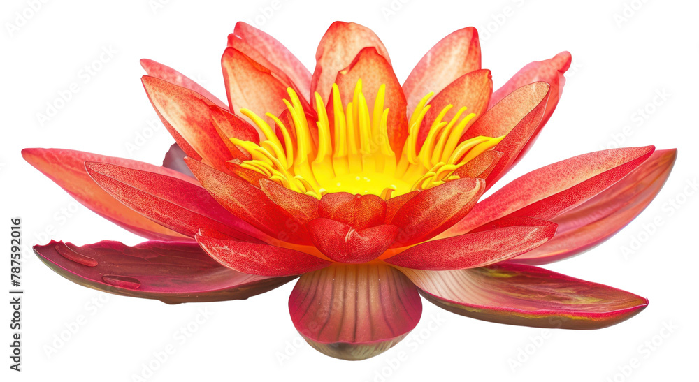 Fototapeta premium PNG Orange lotus flower petal plant.
