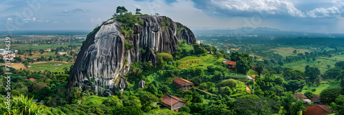 Bird's Eye View of Olumo Rock- A Testimony to Ogun State's Majestic Landscape and Cultural Heritage photo