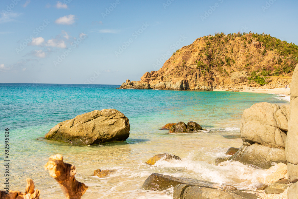 Peaceful beach in Saint Barthlemy, Caribbean