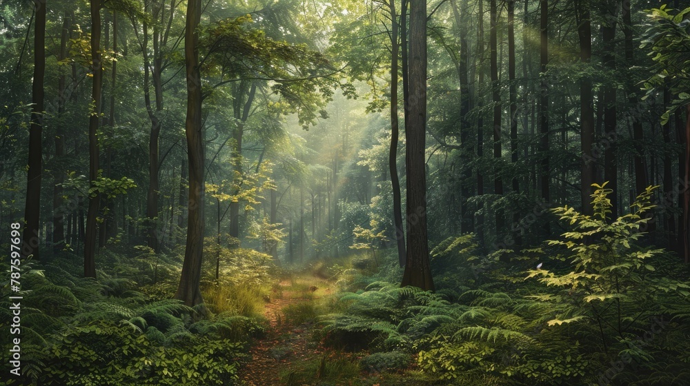 Obraz premium Charming and serene forest intricacies