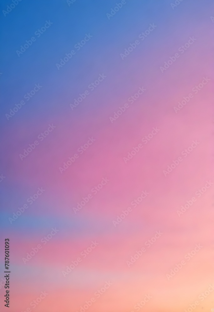 Gradient sky with pink and blue hues during sunset