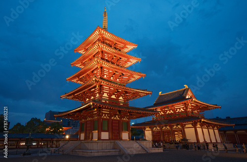 Tanabata in Shitennoji Temple in Osaka, Japan
