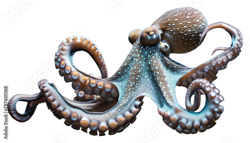 PNG Underwater photo of octopus animal marine invertebrate.