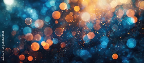 Artistic abstract backgrounds featuring beautiful bokeh effects
