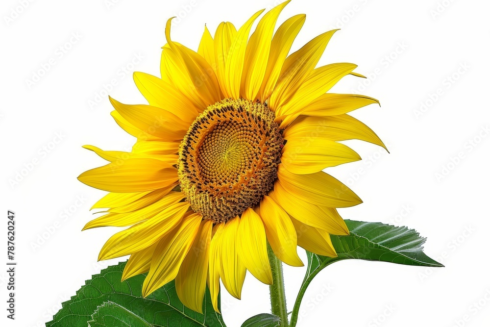 Studio isolated close up of sunflower Studio isolated close up of sunflower