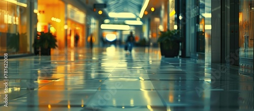 Background of a shopping mall with shallow depth of field.