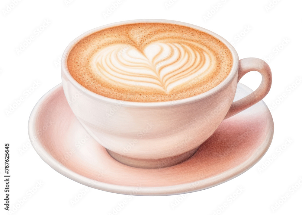Coffee saucer latte drink. Coffee saucer latte drink.