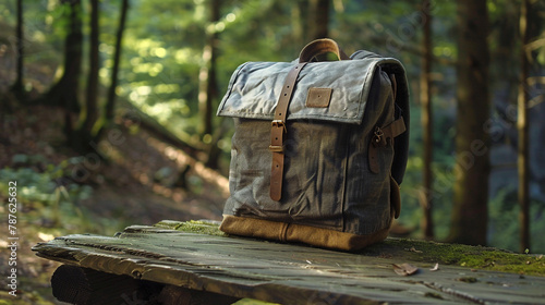 A backpack with a removable seat cushion for outdoor study breaks.