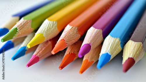 A vibrant colored pencil set with various shades and hues.