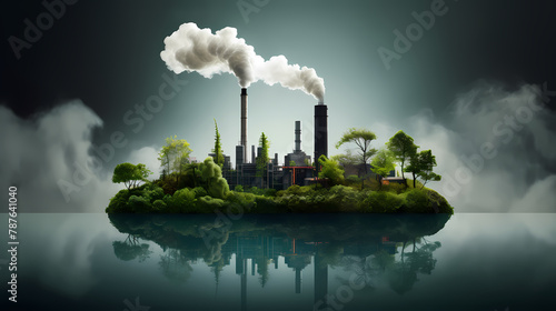 Green conservation, environmental protection, low carbon footprint, green factory industry