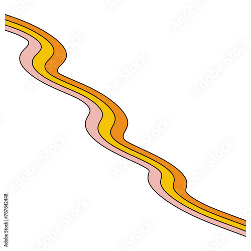 Psychedelic Retro Rainbow