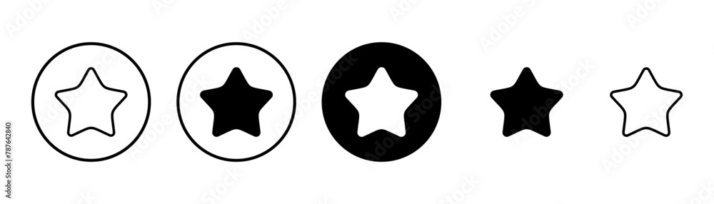 Star Icon vector isolated on white background. Star vector icon. Rating symbol Star Icon vector isolated on white background. Star vector icon. Rating symbol