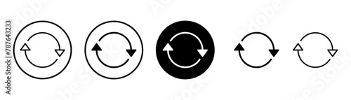 Refresh icon vector isolated on white background. Reload icon vector. Update icon. convert icon