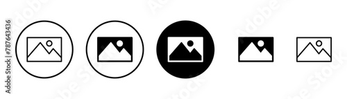 Picture icon vector isolated on white background. Picture vector icon. photo gallery icon vector