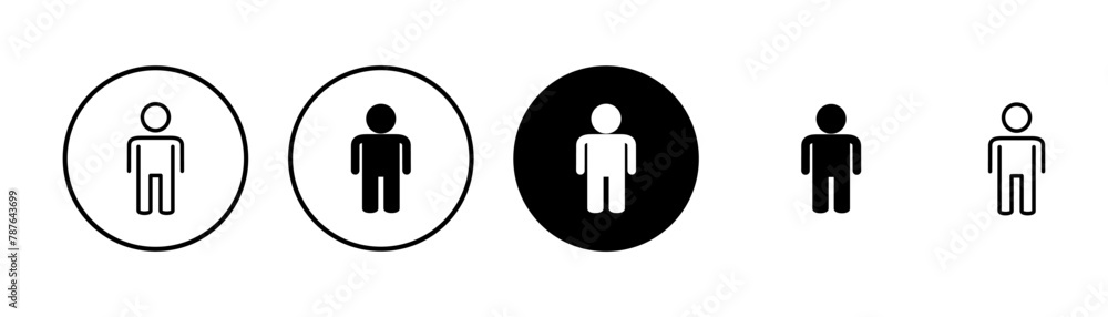 Man icon vector isolated on white background. male icon vector. human symbol Man icon vector isolated on white background. male icon vector. human symbol