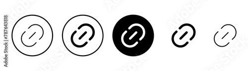 External link symbol icon vector. Link icon isolated on white background. Link vector icon. Hyperlink chain symbol