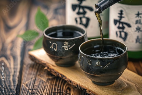 Japanese sake traditional drink