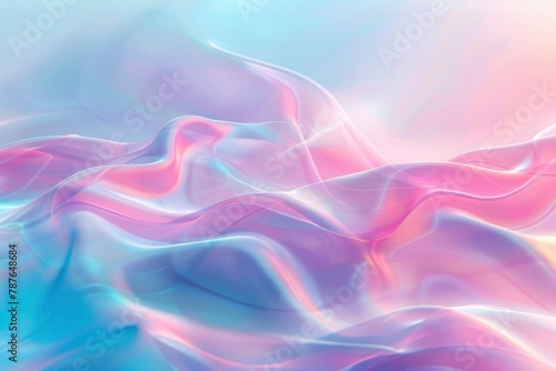 Soft Gradient background. Vibrant Gradient Background. Blurred Color Wave. Blue, pink gradient background. summer and spring concept. Pastel gradient background. Abstract wallpaper - generative ai