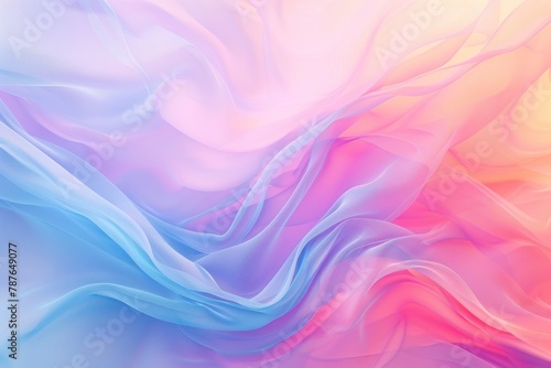 Soft Gradient background. Vibrant Gradient Background. Blurred Color Wave. Blue  pink gradient background. summer and spring concept. Pastel gradient background. Abstract wallpaper - generative ai
