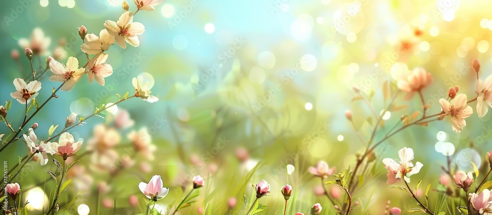 Fototapeta premium background with a spring theme