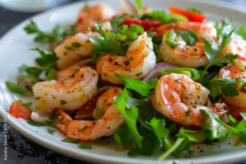 shrimp dish with vegetables shrimp dish with vegetables